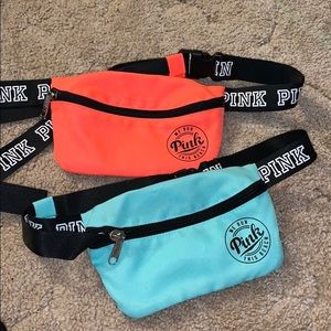 2 pink brand fanny packs